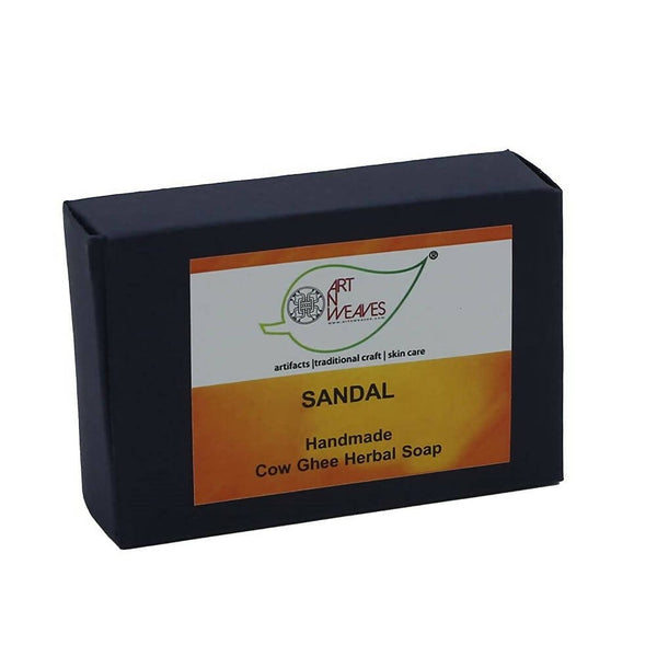 artNweaves Sandal Handmade Cow Ghee Herbal Soap - Distacart