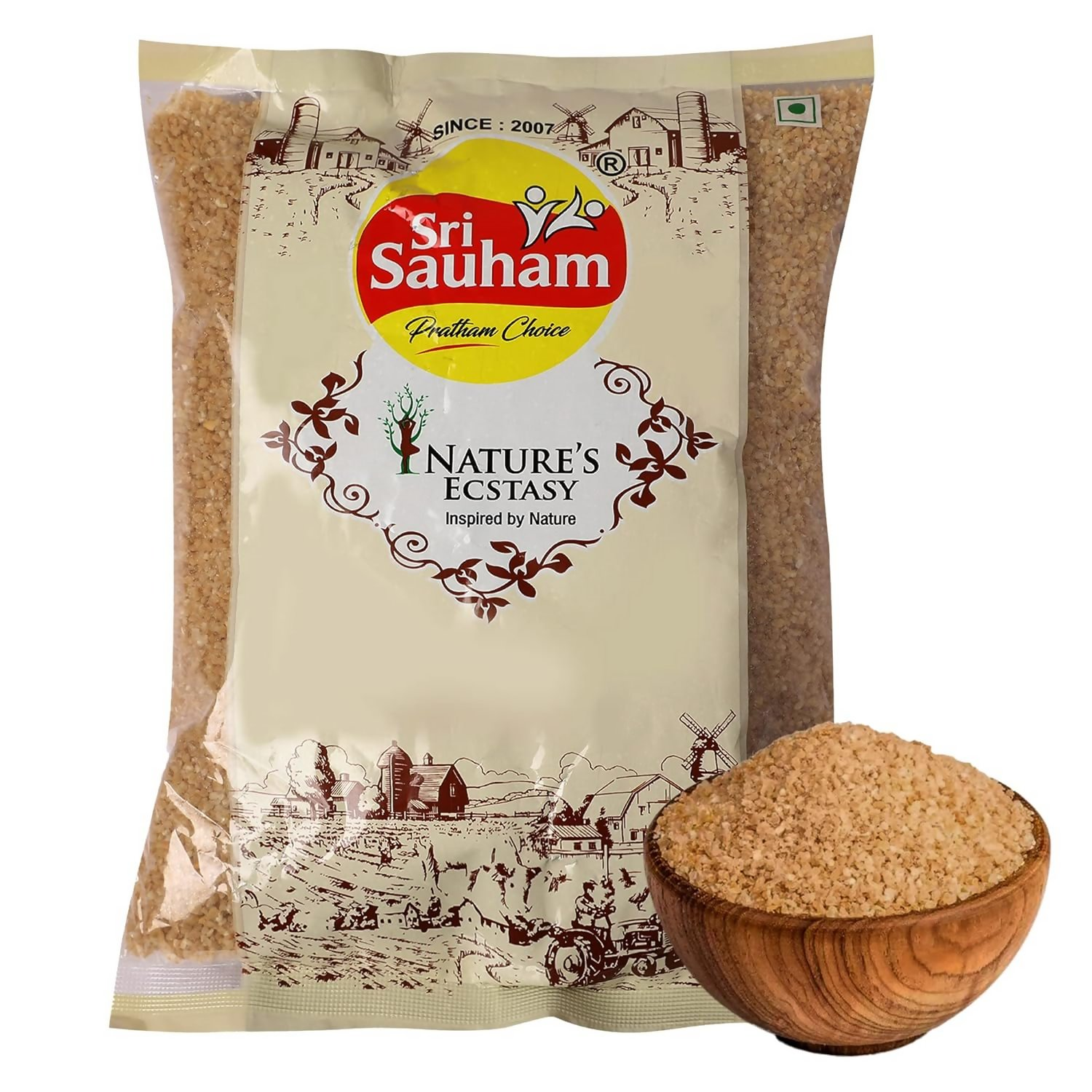Sri Sauham Premium Roasted Dalia Godhuma Rava & Broken Wheat - Distacart