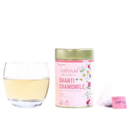 Tassyam Organics Shanti Chamomile Tea Bags - Distacart