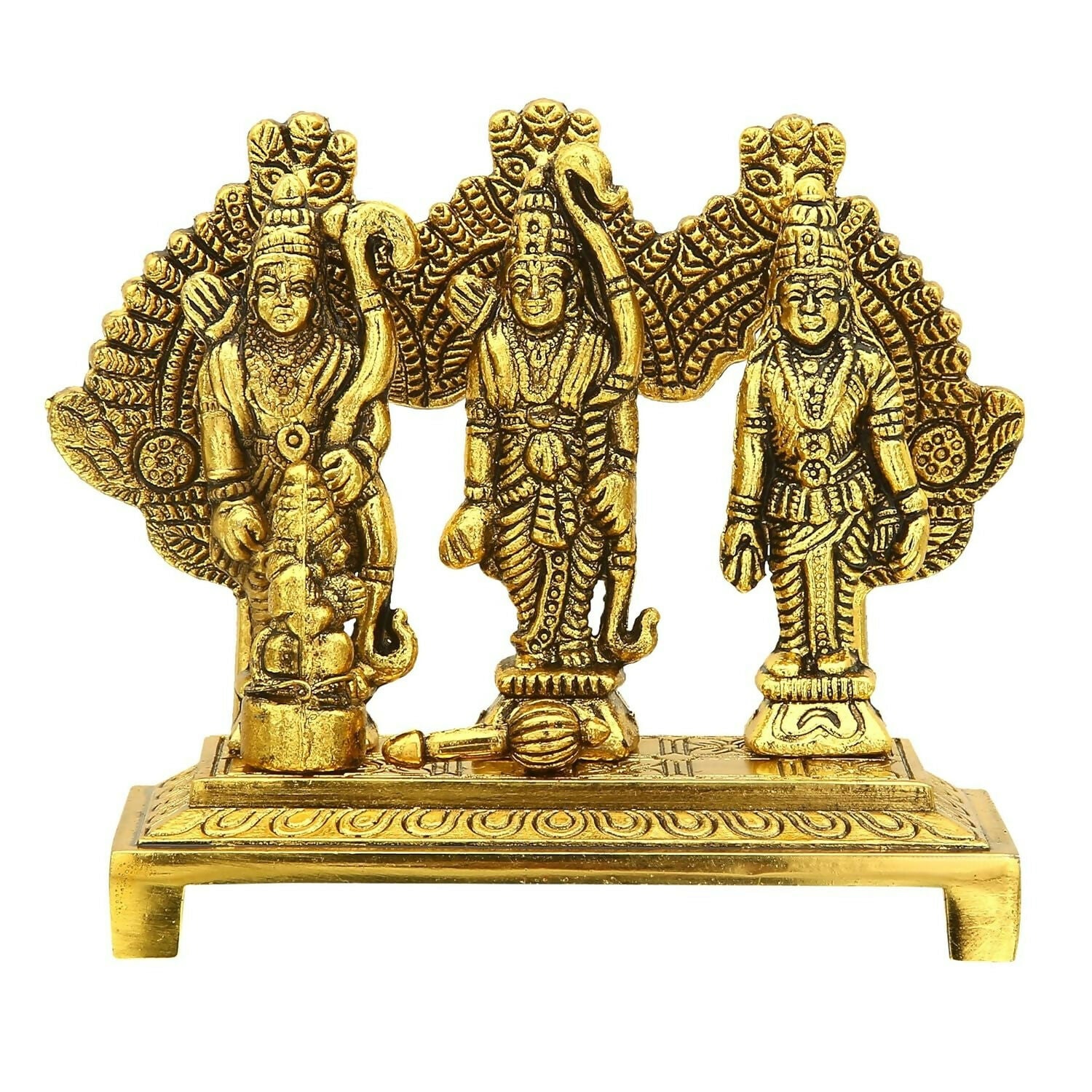 Craftam Metal Shri Ram Darbar With Hanuman Ji - Distacart