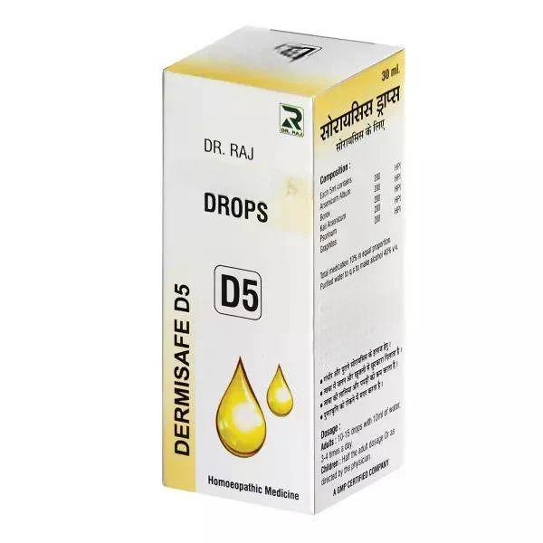 Dr. Raj Homeopathy Dermisafe D5 Drops - Distacart