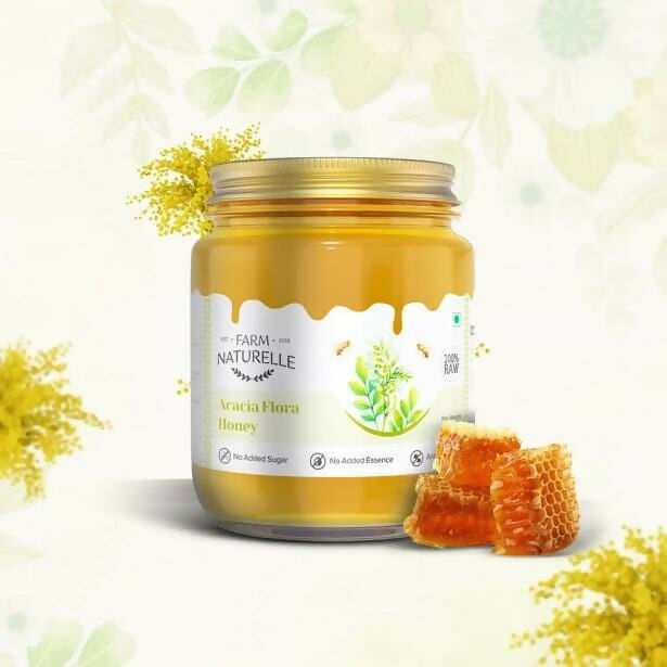 Farm Naturelle Acacia Honey - Raw, Natural, and Unprocessed Forest Honey - Distacart