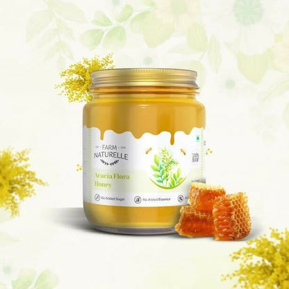 Farm Naturelle Acacia Honey - Raw, Natural, and Unprocessed Forest Honey - Distacart