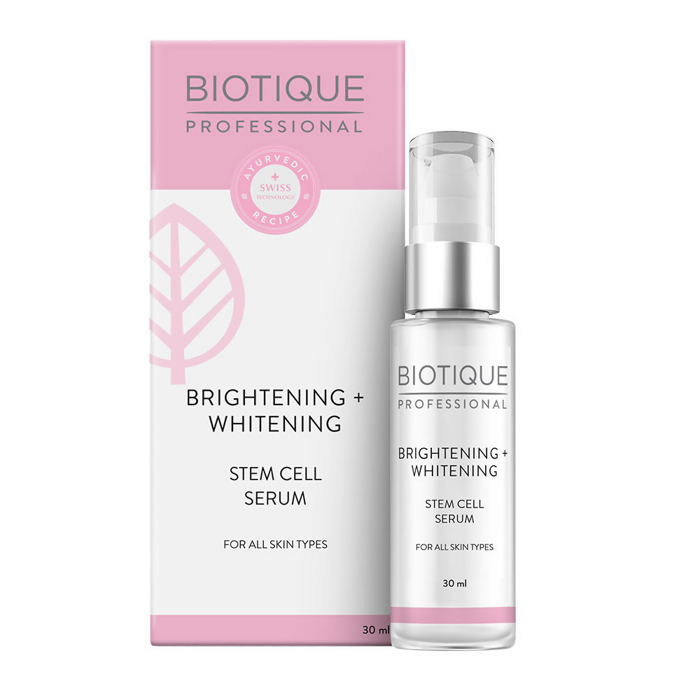Biotique Professional Brightening + Whitening Stem Cell Serum - Distacart