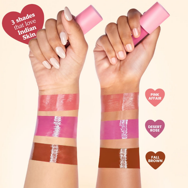 The Skin Diet Company Lip Barrier Tint High Shine Gloss Oil - Fall Brown - Distacart