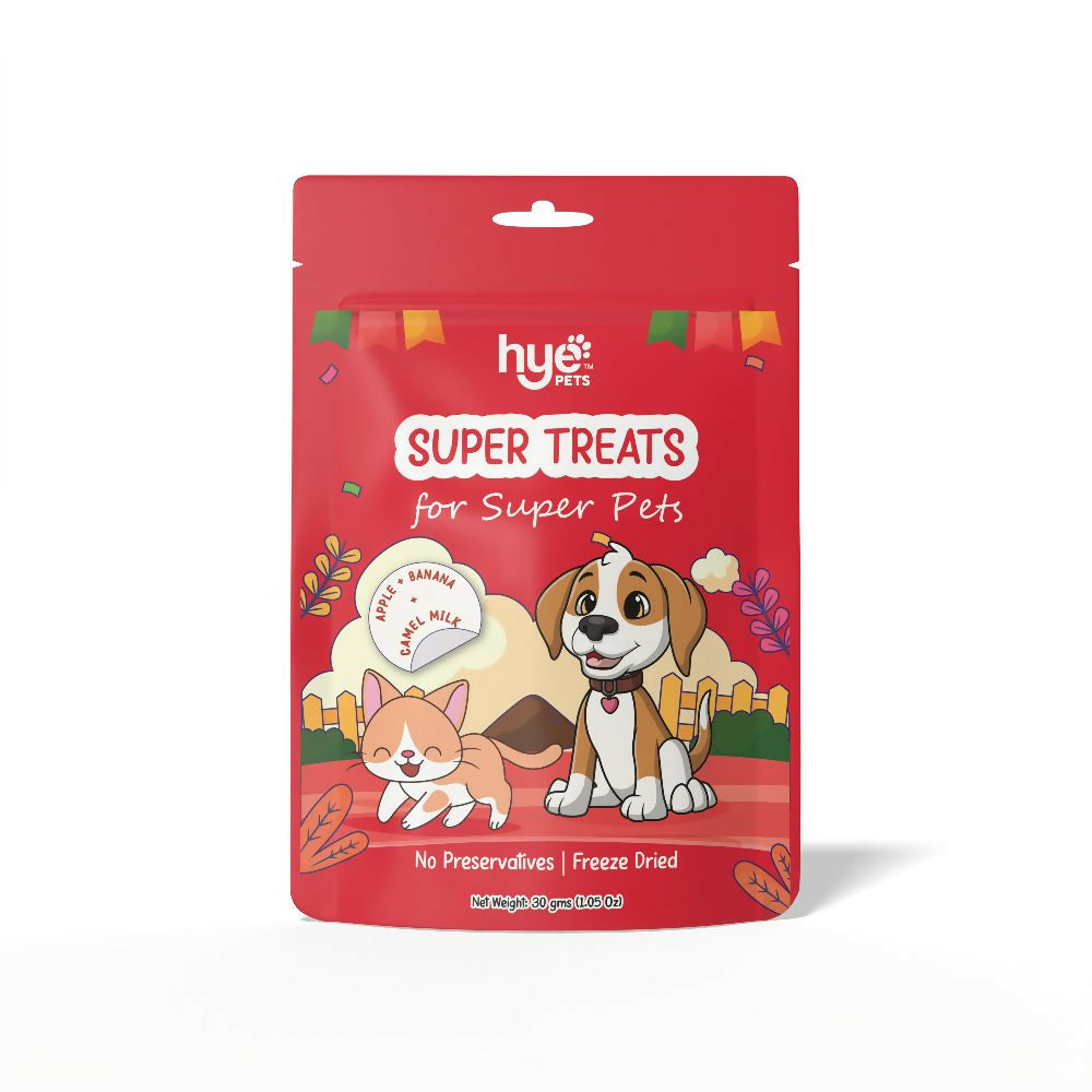Hye Pets Super Treats For Super Pets – Freeze Dried Treats Made With Camel Milk, Apple & Banana - Distacart