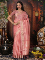 Thumbnail for Astita Organza Pink Saree