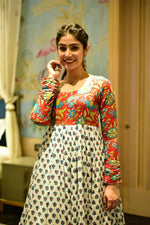 Thumbnail for Aastha Fashion Women's Multicolor Cotton Silk Digital Printed Anarkali Dress - Distacart