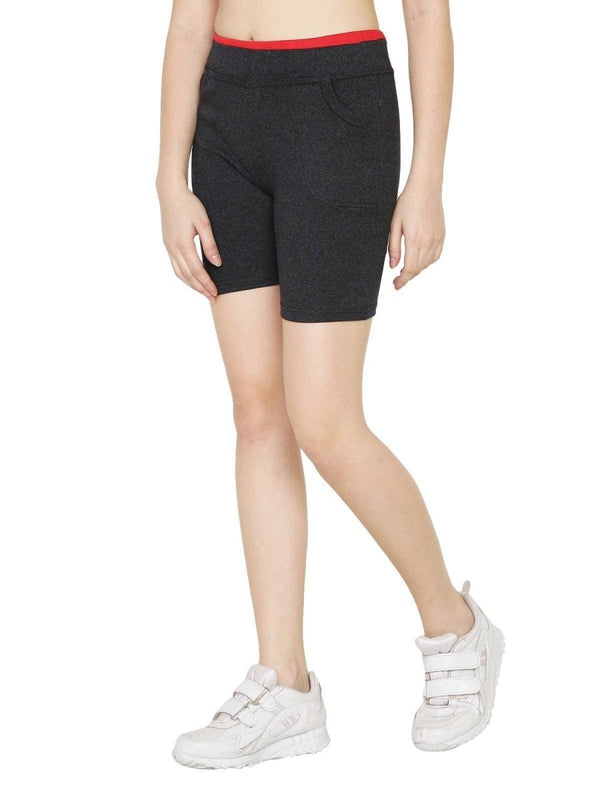 Asmaani Dark Grey Color Short Pant with Two Side Pockets
