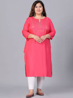 Thumbnail for Sztori Women Yoke Design Thread Work Kurta
