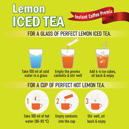 Naivedyam Lemon Iced Instant Tea Premix Powder Sachets - Distacart
