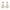 Nuyug 22K Gold Plated Traditional Kundan Studded Contemporary Dangler Earrings with Pearl and Green Bead Accents