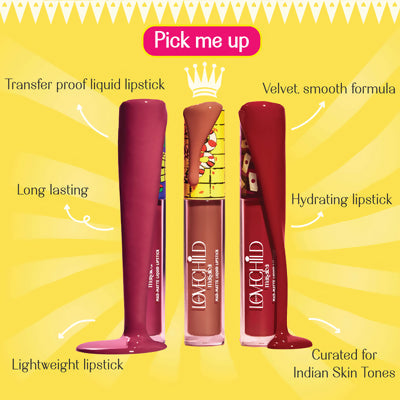 LoveChild By Masaba Gupta Striker Transfer-proof Reddish Orange Liquid Lipstick - Distacart