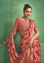 Thumbnail for Joban Fashion Pinkdull Moss Brasso With Kasab Zari Border Saree & Tassels With Brasso Blouse