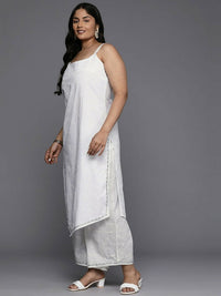 Thumbnail for Ahalyaa Women's Traditional wear Kurta Set - White - Distacart
