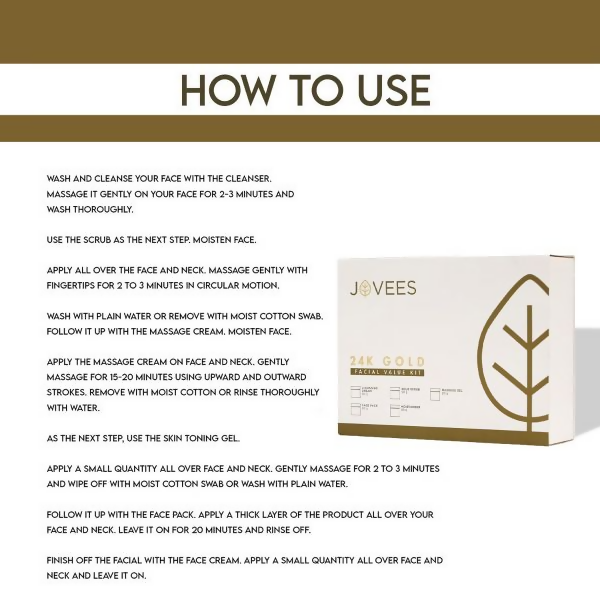 Jovees Mini Gold Facial Kit - Distacart