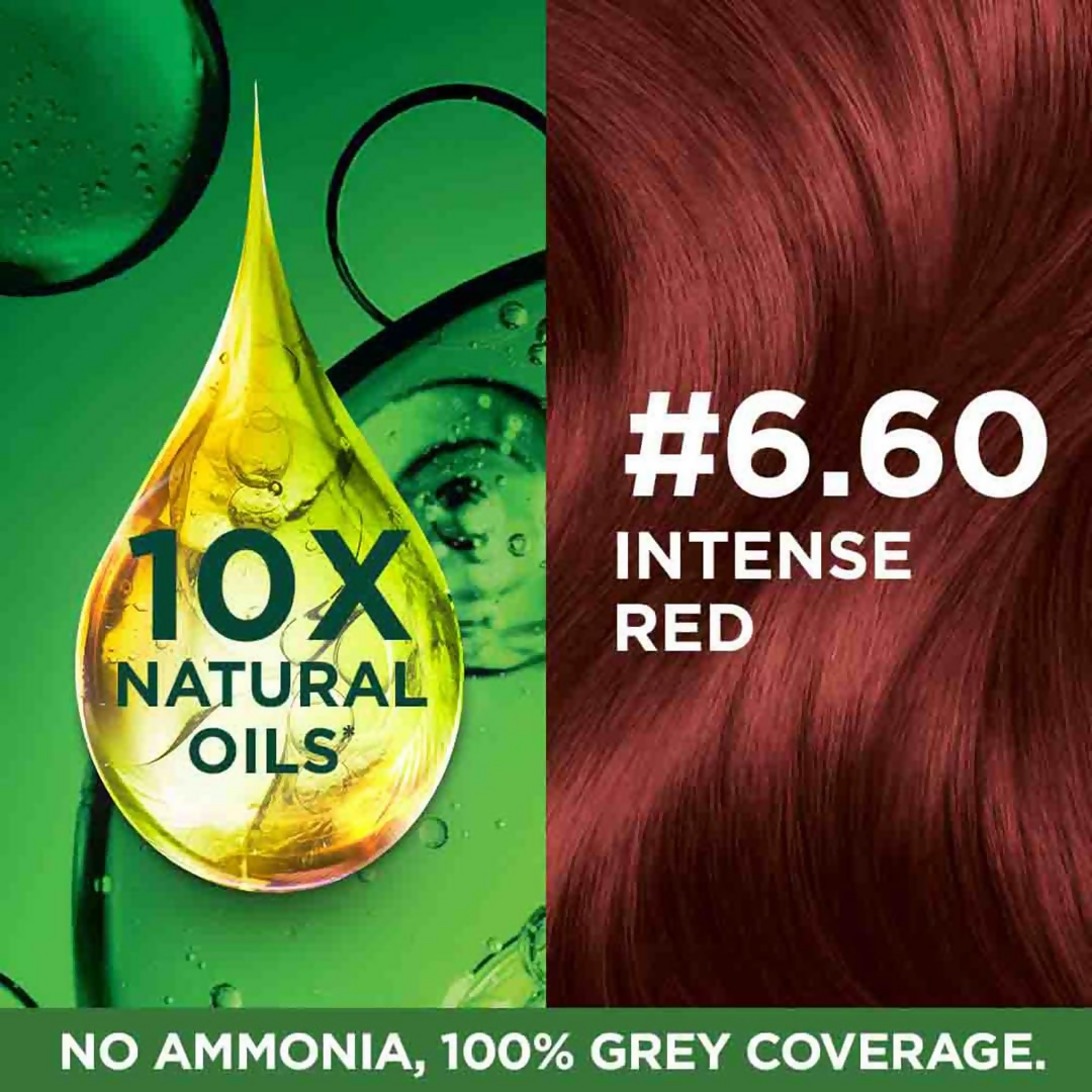 Garnier Color Naturals Creme Riche Hair Color - Shade 6.60 Intense Red - Distacart