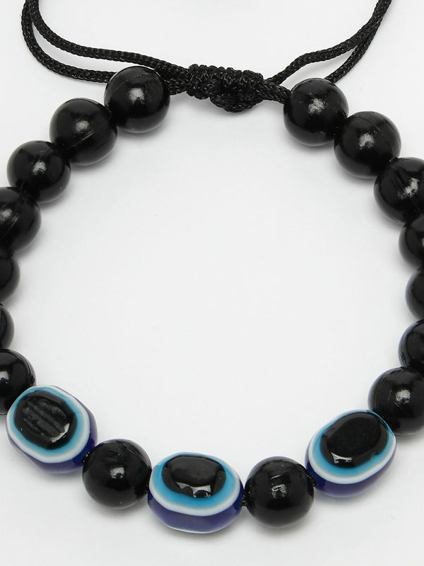 NVR Women & Men Black Evil Eye Rakhi With Roli Chawal - Distacart