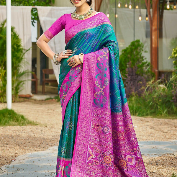 Astita Sea Green Soft Silk Saree