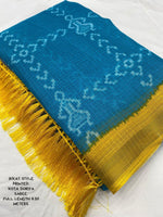 Thumbnail for Rama Polycotton Ethnic Motifs Saree with Unstitched Blouse - A2M - Distacart