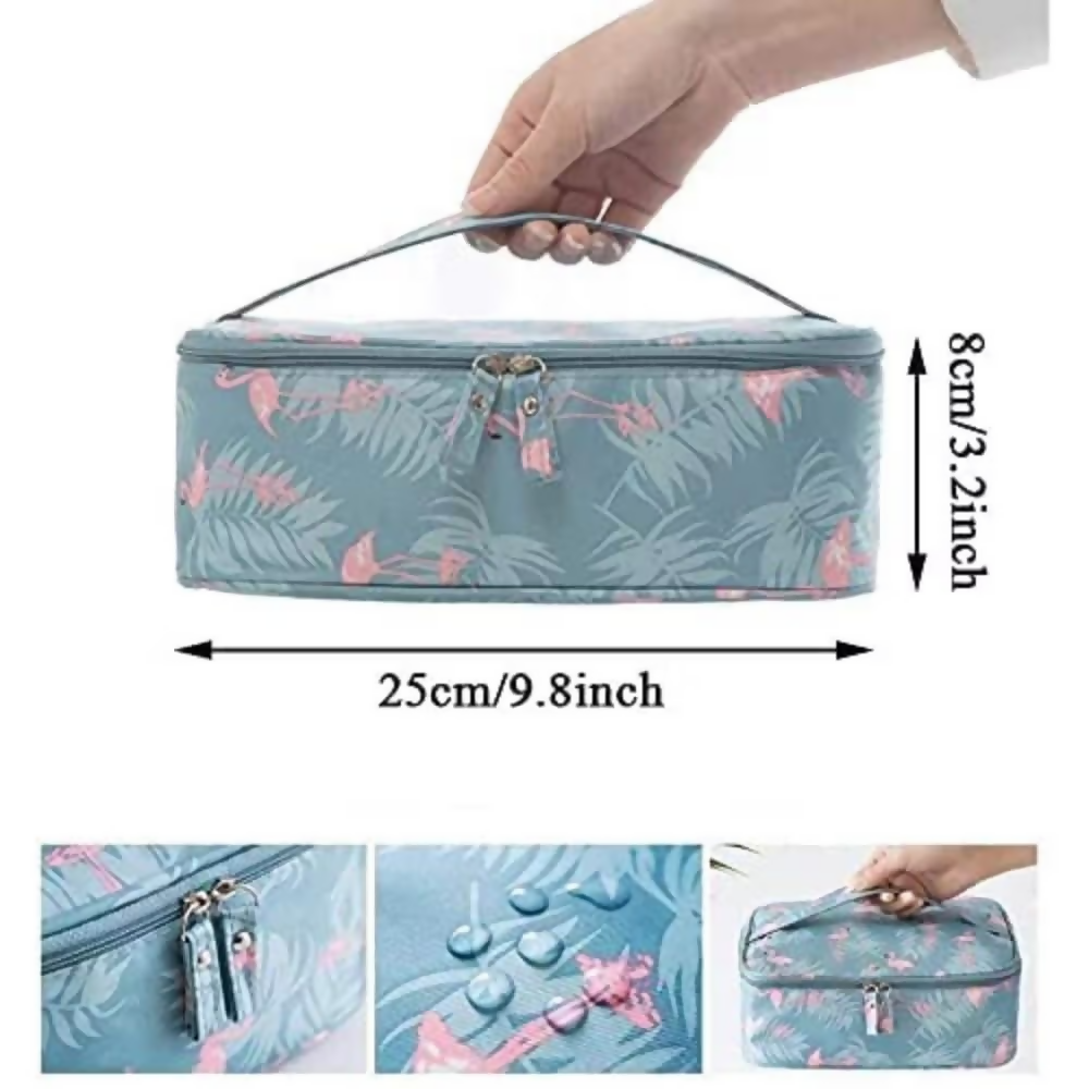 Bronson Professional Portable Dividers Travel Cosmetic Bag Organizer - Dista