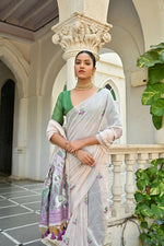 Thumbnail for Vishnu Weaves Women's Wine Muga Cotton Saree with Blouse - Distacart