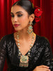 Ruby Raang Kundan Haar With Matching Earrings - Distacart