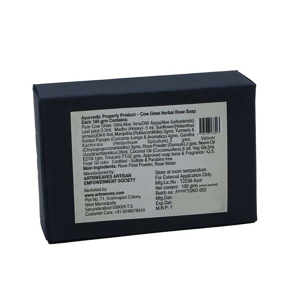 artNweaves Rose Cow Ghee Herbal Handmade Soap - Distacart