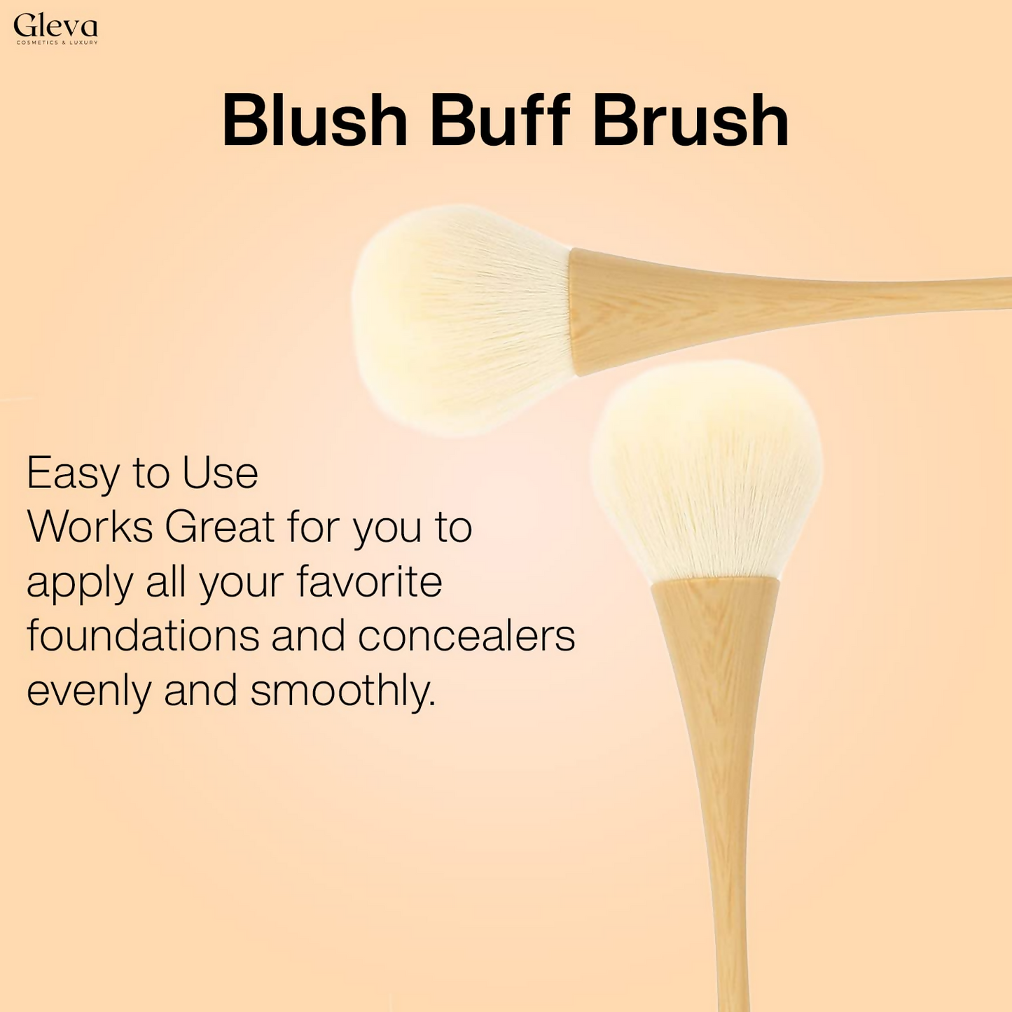 Gleva Ultimate Blend Makeup Brush - Light Wood - Distacart