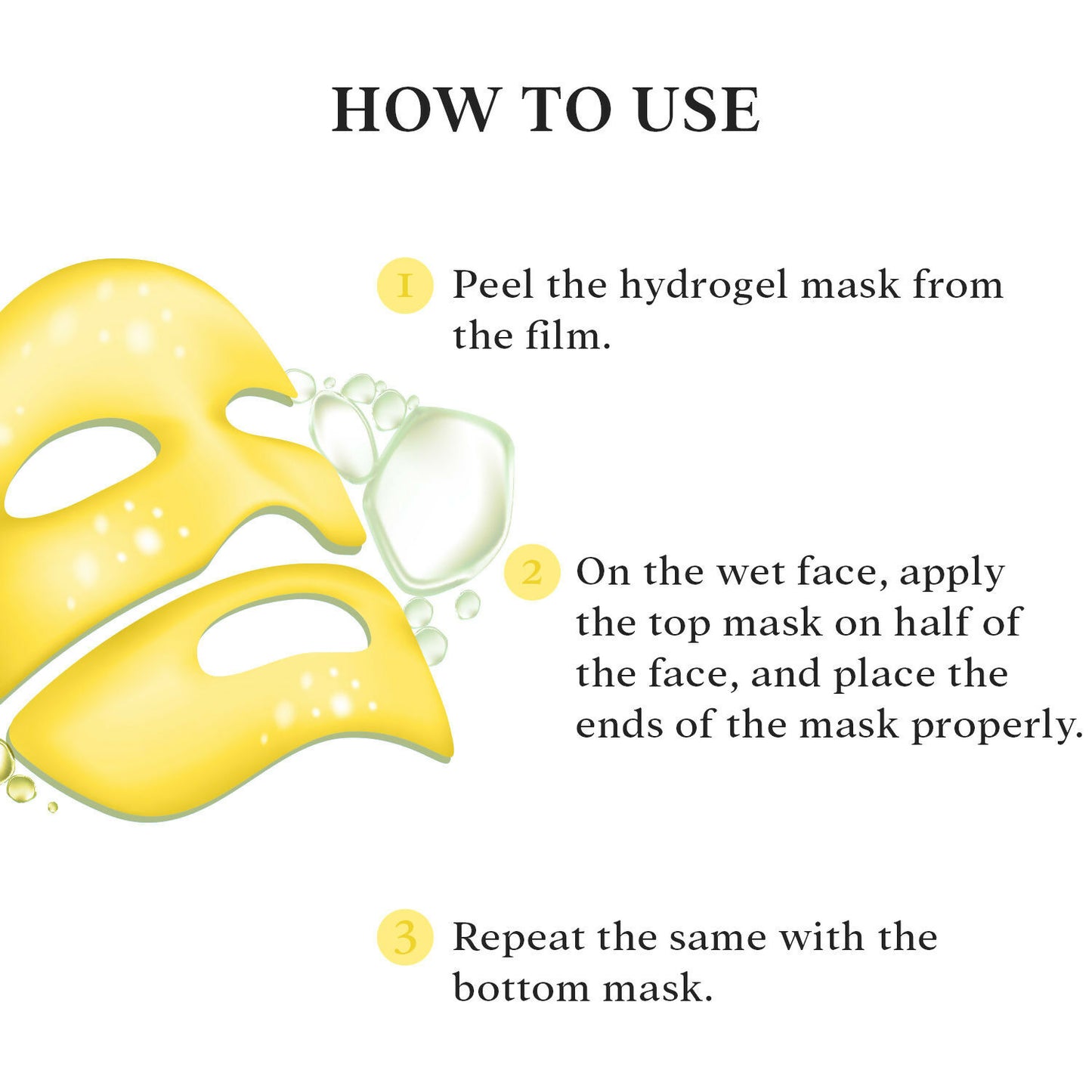 Professional O3+ Vitamin C Hydrogel Facial Mask For Radiant & Glowing Skin - Distacart