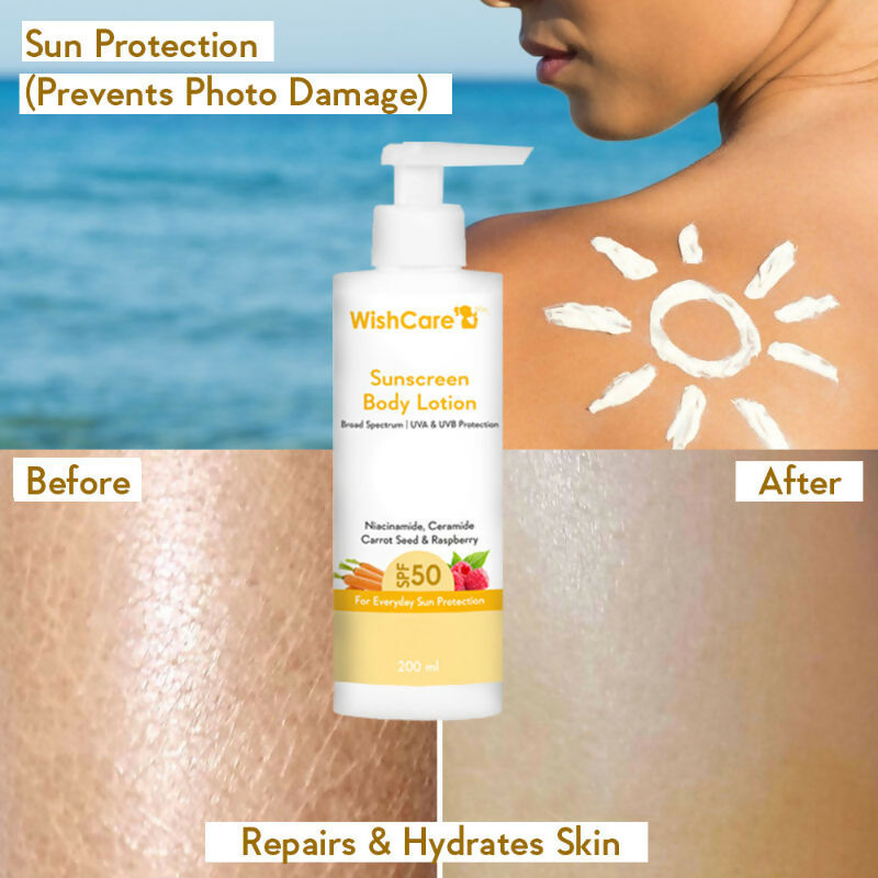 Wishcare Ceramide Sunscreen Kit - SPF 50 Broad Spectrum - PA+++ UVA & UVB Protection - Distacart