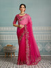 Teeya Creation New Exclusive Wedding Wear Georgette Saree-Pink - Dista