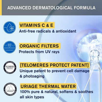 Uriage Bariesun Anti-Brown Spot Sunscreen SPF50+ Vitamin C&E - Distacart