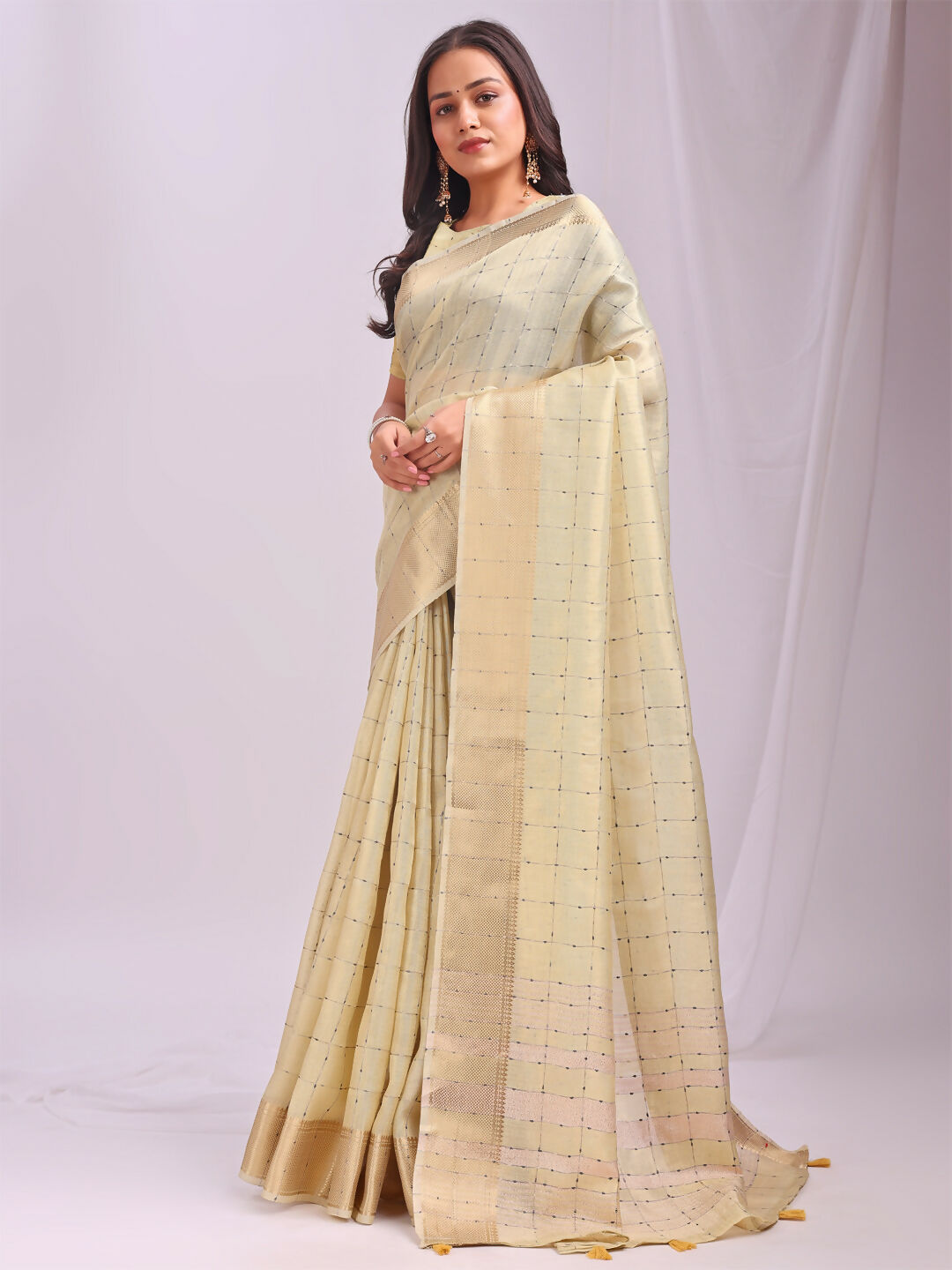 Astita Organza Gold Saree