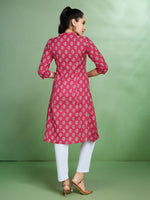 Thumbnail for Sangria Printed Pure Cotton Kurta - Distacart