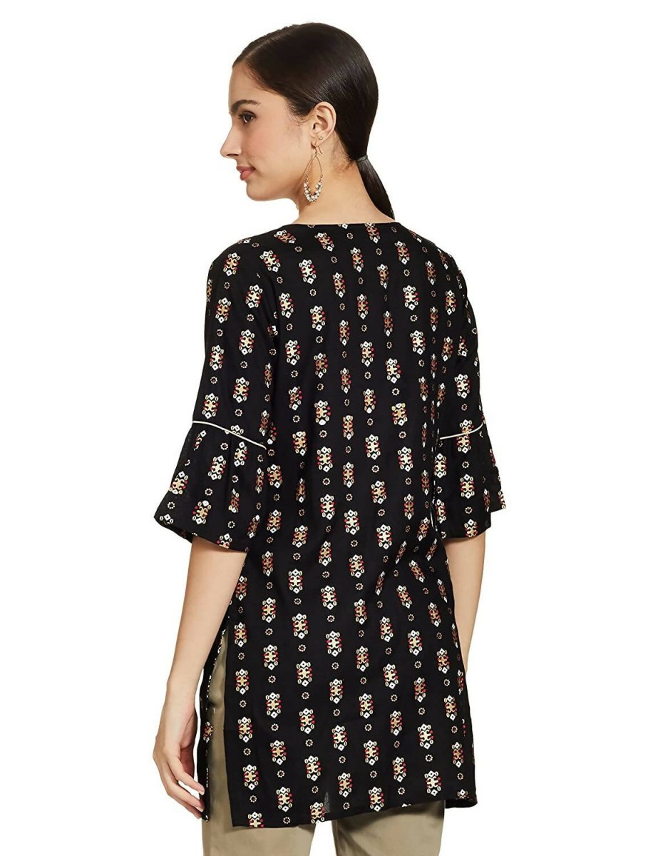 Anubhutee Women's Black Straight Kurti - Distacart