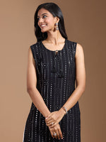 Thumbnail for Ode by House of Pataudi Women Thread Work Kurta - Distacart