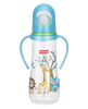 Babyhug Bubble Anti-Colic Sterilizable Feeding Bottle With Handles Blue White - Distacart