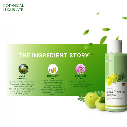 Botanical Luxuriate Amla & Rosemary Anti-Dandruff Shampoo - Dista