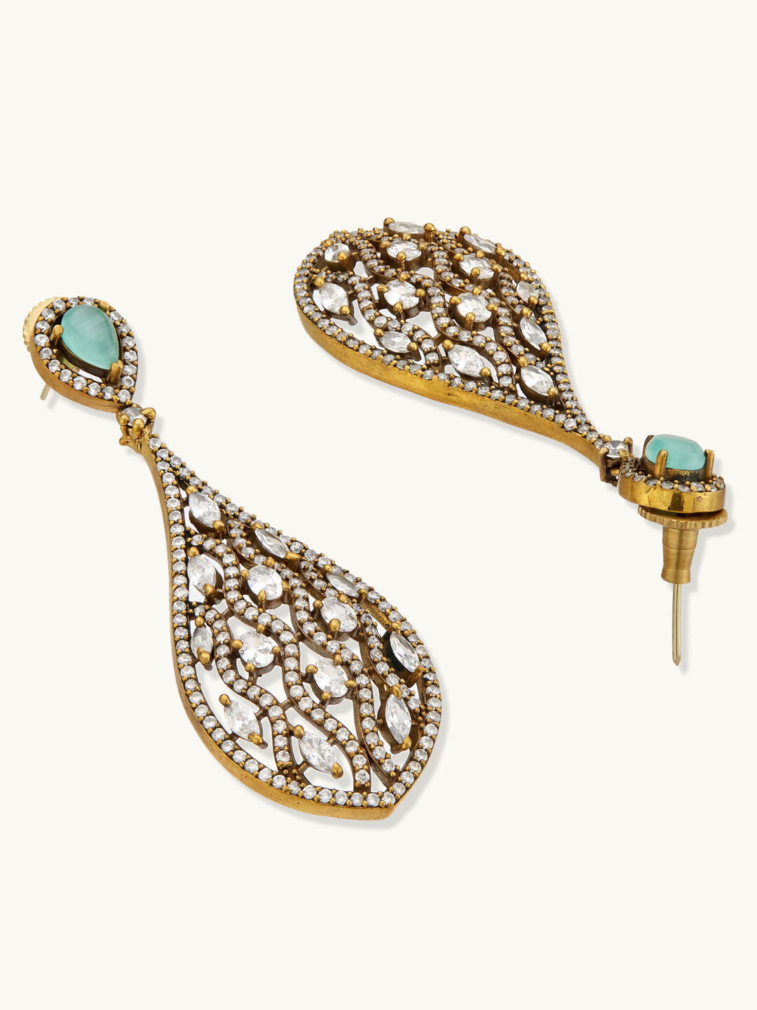 Nuyug 22k Gold-Plated Zircon Choker Set