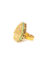 Thumbnail for Kundan Ring (gold) - Ruby Raang - Distacart