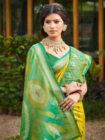 Thumbnail for Astita Mustard Soft Silk Saree