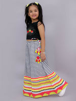 Thumbnail for Lil Drama Shor-Gul Multicolor Top and Pant Set For Girls