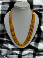 Thumbnail for Inhanns Bloom Handmade Beaded Only Necklace - 12 Layers - Yellow Necklace - Distacart
