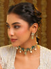 Ruby Raang Antique Kundan Stone Work Jewellery Set - Distacart