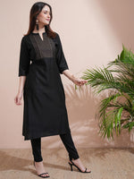 Thumbnail for Vishudh Women Embroidered Kurta - Distacart
