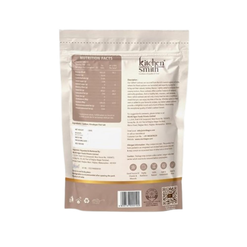 Kitchen Smith Premium Salted Whole Cashew - Distacart