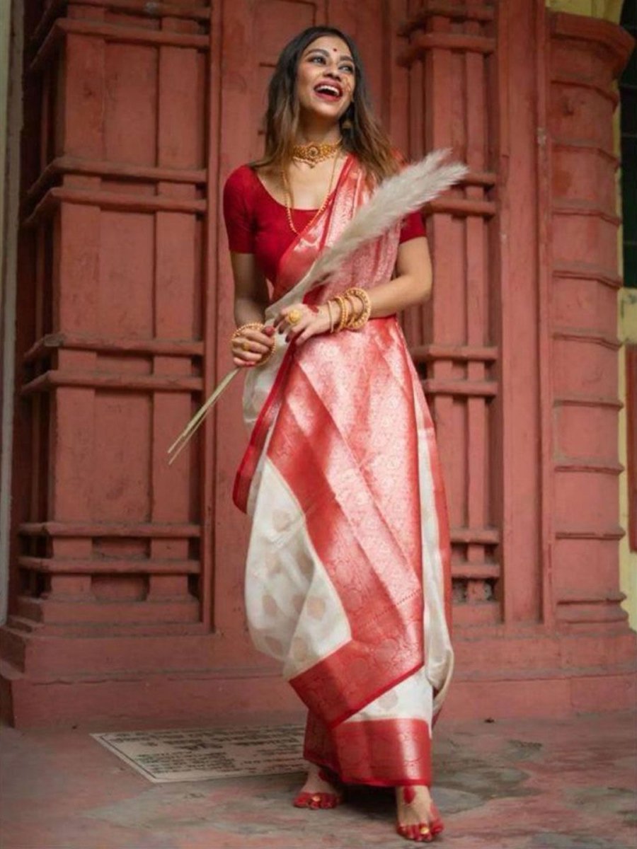 Anouk Woven Design Zari Kanjeevaram Saree - Distacart