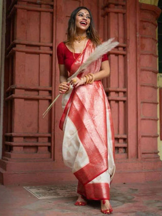 Anouk Woven Design Zari Kanjeevaram Saree - Distacart
