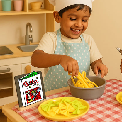 The Small Wonderland Pretend Play Fabric Pasta Set-60 Pieces-Realistic looking kids play food toys - Distacart